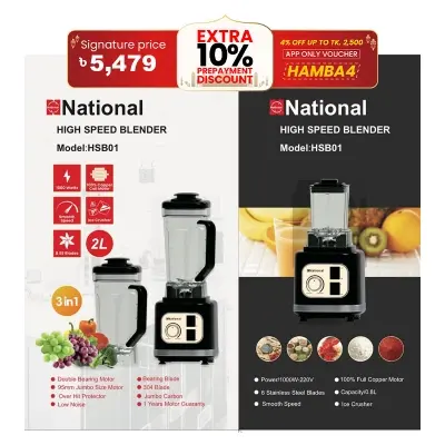 Picture of National electric commercial blender 3 Jar Model:HSB01