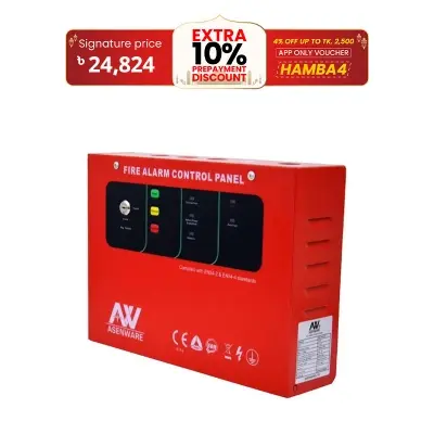 Picture of 1 zone conventional fire alarm control system for home usage AW-CFP2166-16 - Red