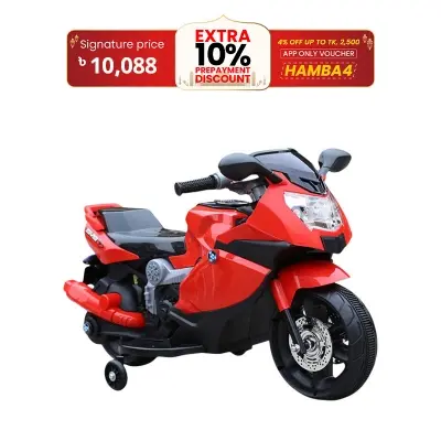 Picture of Rechargeable BMW Mini Electric Ride-On Bike FB6188 for Kids – Battery Powered Motorcycle with LED Lights & Music