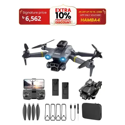 Picture of M3 Max EAC Dual Camera Drone with Brushless Motors: Stable Flight & Obstacle Avoidance for Beginners