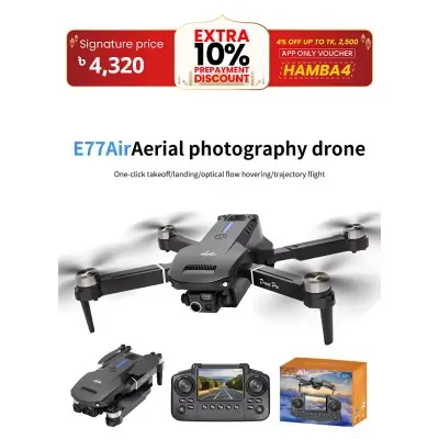 Picture of New E77 Air Dual Camera Drone Screen Control FPV Wide-angle Shooting Mini Drone Intelligent Obstacle Avoidance RC Kids Toy