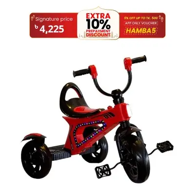 Picture of Rover Baby Tricycle this tricycle ensures stability and balance during rides. Its adjustable seat grows with your child
