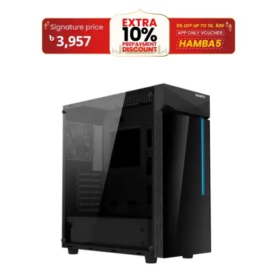 Picture of Gigabyte AORUS C200G ATX Mid-Tower Gaming Casing( Black )