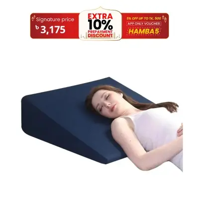 Picture of Bed Wedge Pillow for Acid Reflux for Sleeping Medical Grade Sponge Washable