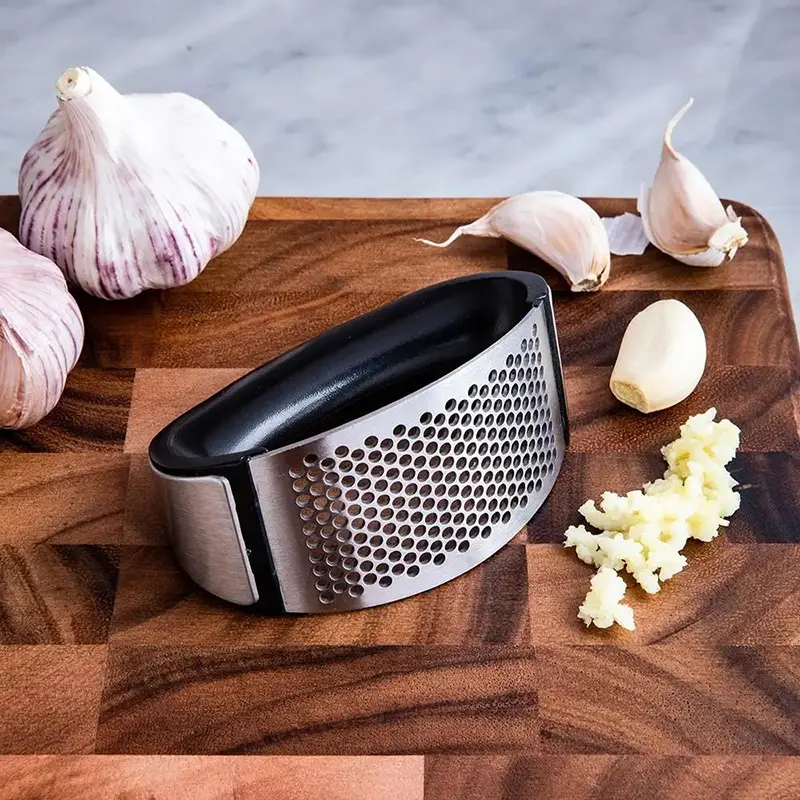 Picture of Kitchen Chopper Garlic Crusher Tools Garlic Press Garlic Crusher Squeezer Slicer Mincer Chopper Kitchen Gadget with Handle