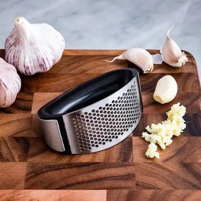 Picture of Kitchen Chopper Garlic Crusher Tools Garlic Press Garlic Crusher Squeezer Slicer Mincer Chopper Kitchen Gadget with Handle