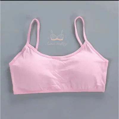 Picture of Girl Wen Bo Slope Pure Cotton Development Episodial Pupils Through Little Vests No Steel Circle Slice Children's Vest - Bra - Bra - Bra For Girls - ব্রা
