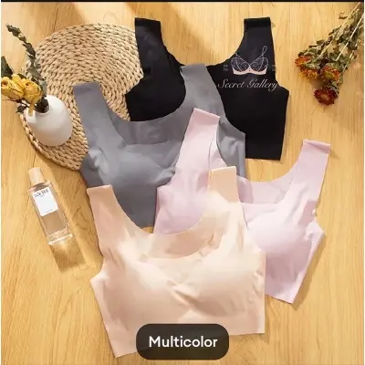 Picture of Mall Ice silk padded bra slim fit body shaper bra breatheble bra comfortable pushup bra