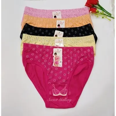 Picture of Cotton Pink and Sky Color Printed Very Soft and Comfortable Panty For Woman