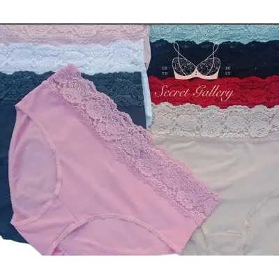 Picture of 1 pcs imported Smooth and stretchy Lace Cotton Panties for Women