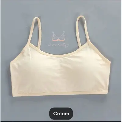 Picture of Girl Wen Bo Slope Pure Cotton Development Episodial Pupils Through Little Vests No Steel Circle Slice Children's Vest - Bra - Bra - Bra For Girls - ব্রা