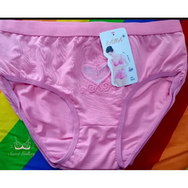 Picture of Buy 6 299, extra 6% Spend ₺ 999 to get free gifts ns save t Nylon Satin Silk Love Panty for Ladies Soft and smooth. Stylish design | 100% imported