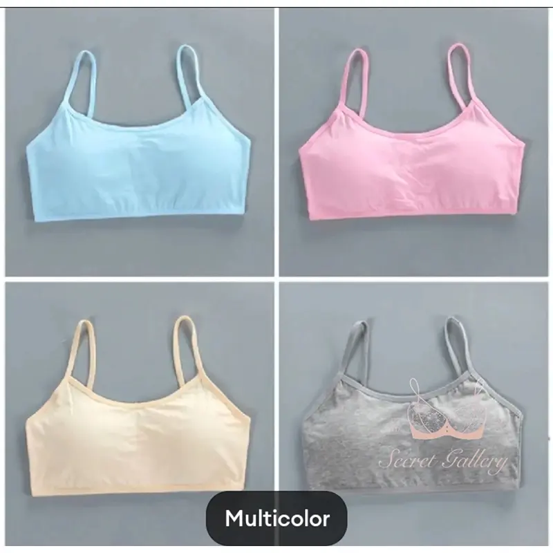 Picture of Mall 1 piece Padded Bra for Teen Girls Kids Training Bras Topics for Teens Underwear Lin... 7
