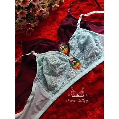 Picture of Mall Juliyet rose net bra stylish bra soft bra soft net bra flower net bra