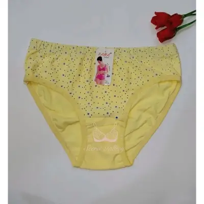 Picture of Cotton Pink and Sky Color Printed Very Soft and Comfortable Panty For Woman