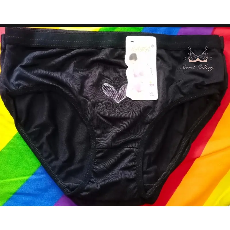 Picture of Buy 6 299, extra 6% Spend ₺ 999 to get free gifts ns save t Nylon Satin Silk Love Panty for Ladies Soft and smooth. Stylish design | 100% imported