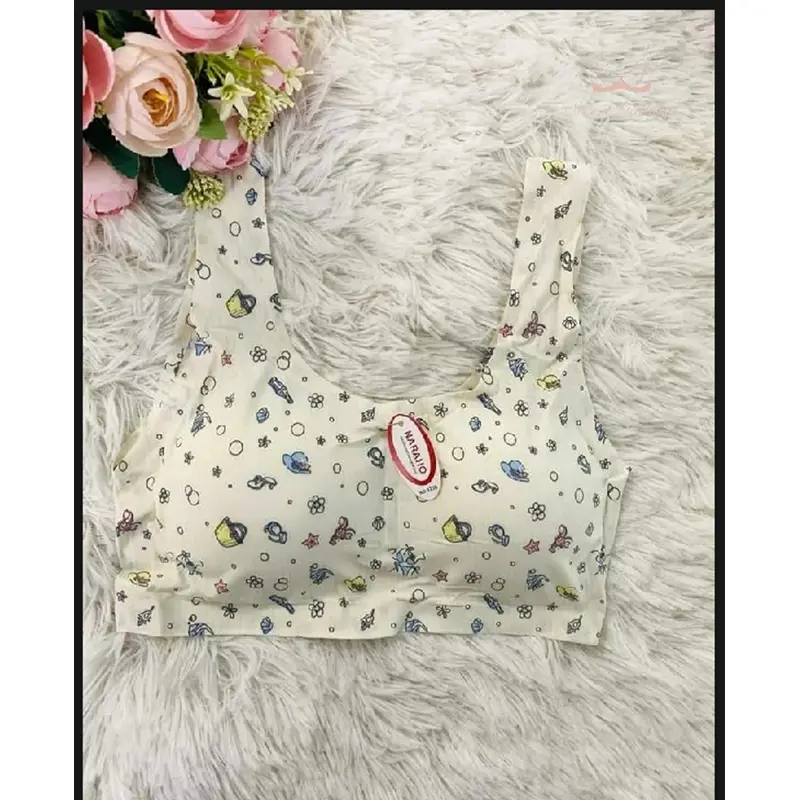 Picture of Women's Ice Silk Padded, With Removable Pads Wire Free Regular Bra Sports bra