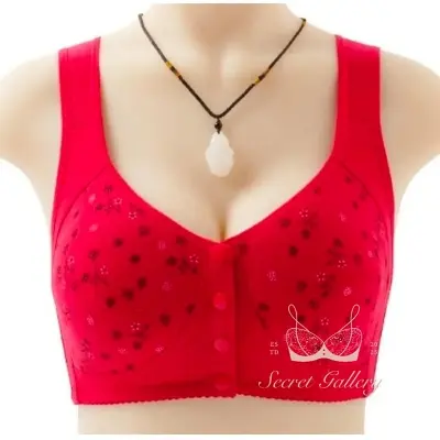 Picture of Imported Printed Front Button Soft Cotton Bra For New Born Baby Feeding (One Piece)