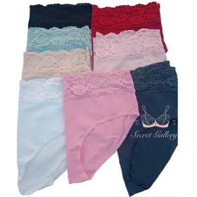 Picture of 1 pcs imported Smooth and stretchy Lace Cotton Panties for Women