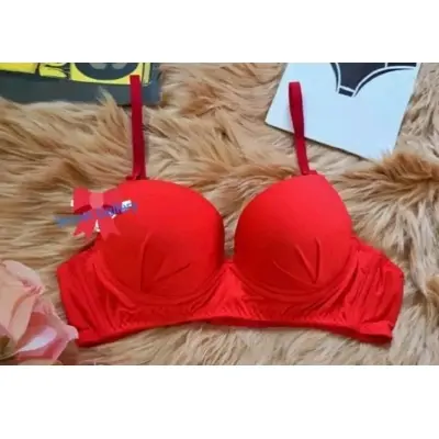 Picture of Lightly Padded Push-Up Bra for Women - Seamless, Adjustable Straps