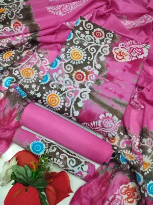 Picture of Unstitched Cotton Toli Batik Three-Piece for Women – Elegant, Comfortable