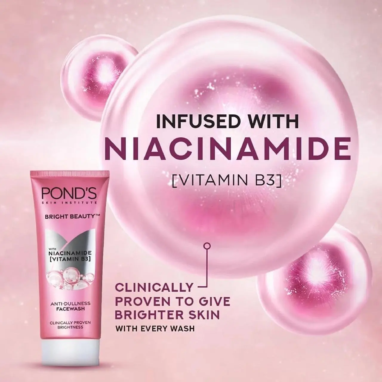 Picture of POND's Bright Beauty Facewash With Niacinamide 2x200g - (India)
