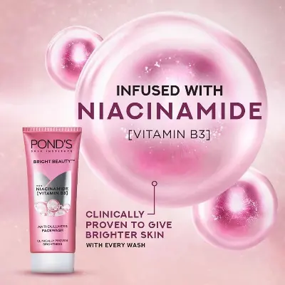 Picture of POND's Bright Beauty Facewash With Niacinamide 2x200g - (India)
