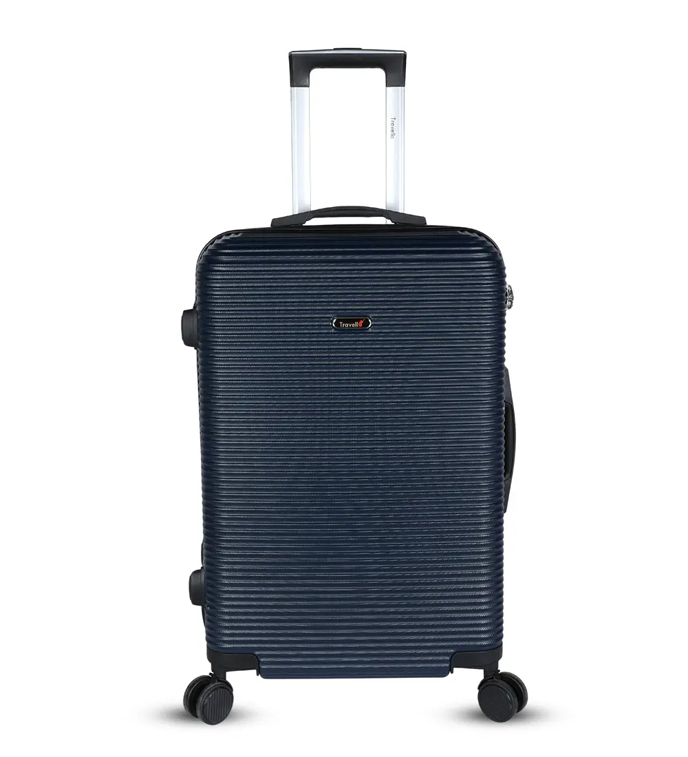 Picture of Travello Hard Top 20 & 24 Inch Ultra Light Weight Luggage-Trolley City Black (Combo- Set of 2)