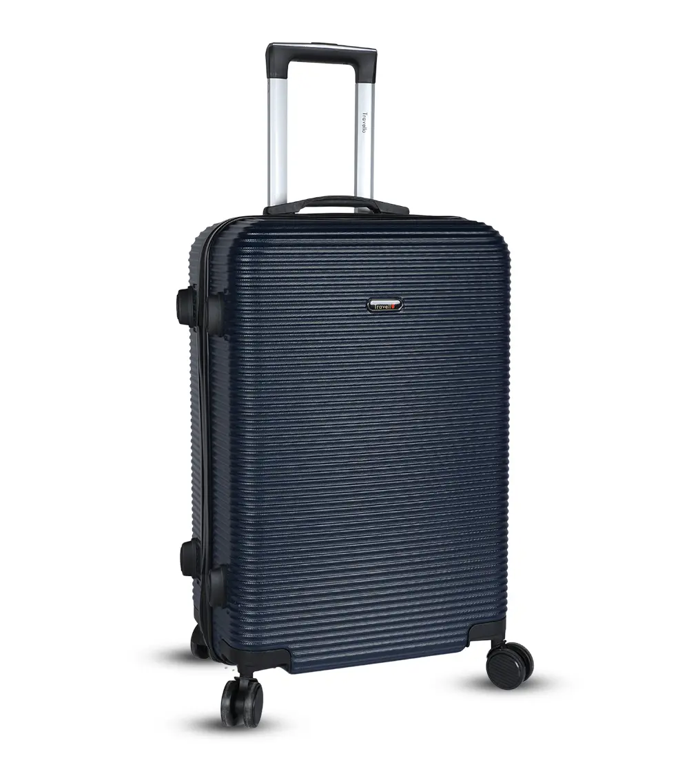 Picture of Travello Hard Top 20 & 24 Inch Ultra Light Weight Luggage-Trolley City Black (Combo- Set of 2)