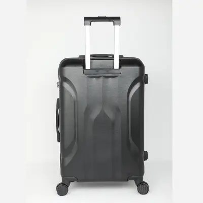 Picture of Travello Luxury Plus 24 Inch Ultra Light Weight Strong Build Quality Water-Resistant Double Caster Wheel Bigger Space Hardtop Luggage-Trolley Black