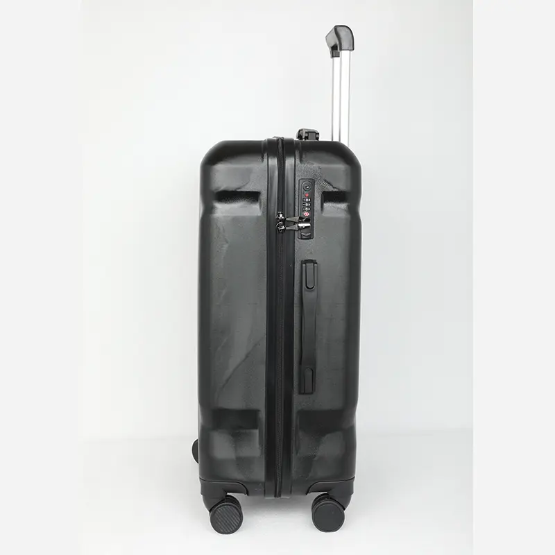Picture of Travello Luxury Plus 24 Inch Ultra Light Weight Strong Build Quality Water-Resistant Double Caster Wheel Bigger Space Hardtop Luggage-Trolley Black