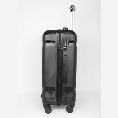Picture of Travello Luxury Plus 24 Inch Ultra Light Weight Strong Build Quality Water-Resistant Double Caster Wheel Bigger Space Hardtop Luggage-Trolley Black