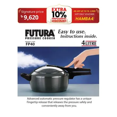 Picture of 6 Liter Futura Hard Anodized Pressure Cooker