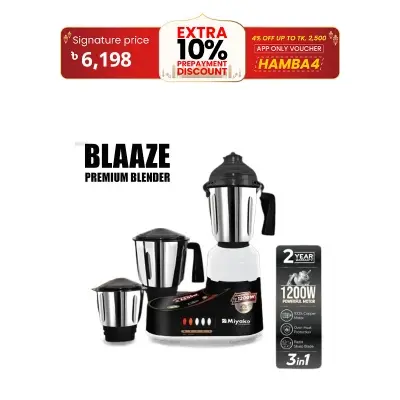 Picture of 1200 WATT Miyako Blaaze 3 in 1 Premium Blender