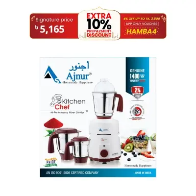 Picture of 1400 WATTS Ajnur KITCHEN CHEF Blender Plus Mixer Grinder