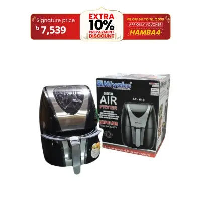 Picture of Miyako Digital Electric Air Fryer AF-618 | 3.5 Ltr Fry Basket | 4.5 Ltr Pot Capacity