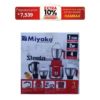 Picture of Miyako 4 in 1 heavy duty blender 1500watt Steelo