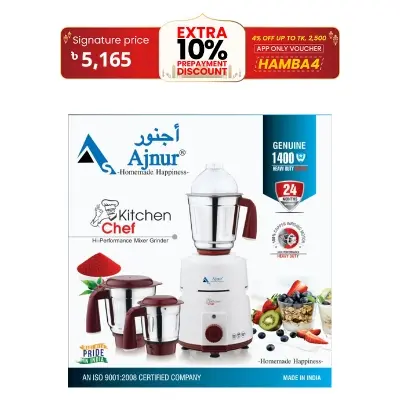 Picture of 1400 WATT Ajnur KITCHEN CHEF Blender Plus Mixer Grinder