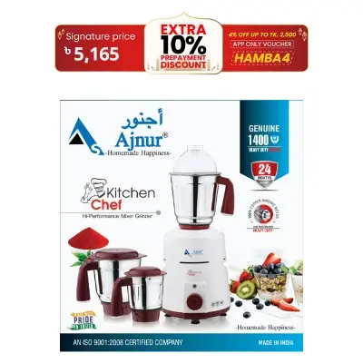 Picture of 1400 WATTS Ajnur KITCHEN CHEF Blender Plus Mixer Grinder