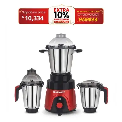 Picture of Miyako SCARLET 2200 Watt Mixer Grinder High Performance Food Mixer