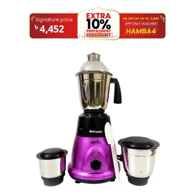Picture of Miyako Pink Panther 3 in 1 Multi Purpose Mixer Blender machine- 750 Watt