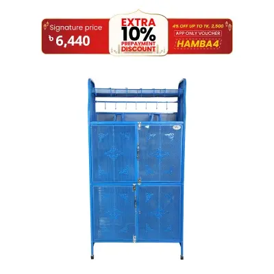 Picture of Royal Kitchen Shelf Classic 4 Door Blue