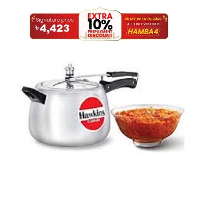Picture of Hawkins Contura Silver Pressure Cooker 6 litre