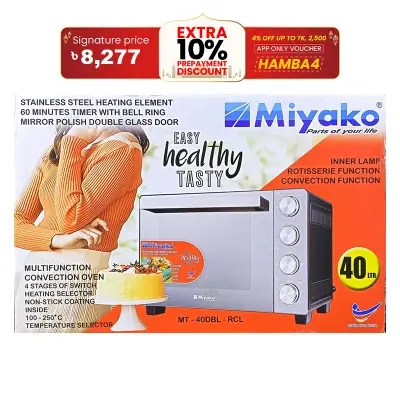 Picture of Miyako 40 Liter Convection Electric Oven MT -40DBL
