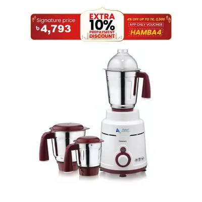 Picture of Ajnur Blender Plus Mixer Grinder - Powerful 1200W Motor for Superior Performance-Auto shut-off for overload protection
