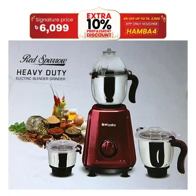 Picture of Miyako Red Sparrow Heavy Duty 850 Watt Blender
