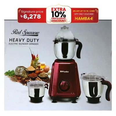 Picture of Miyako Red Sparrow 850 Watt Blender Heavy Duty