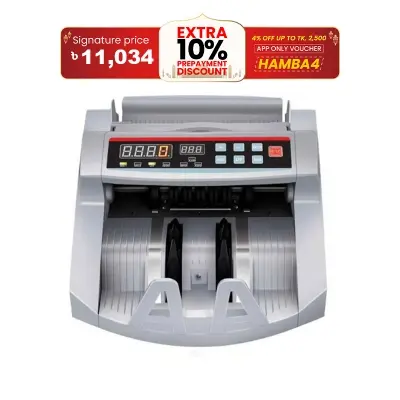 Picture of Money Counter 2108 Ultraviolet (UV) & Magnetic (MG) Fake Note Detection Money Counting Machine( White )