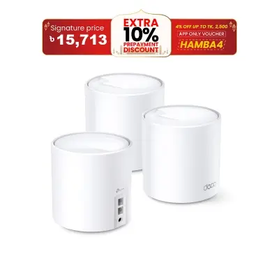 Picture of tp-link deco x20 ax1800 whole home mesh wi-fi 6 system (3 pack)