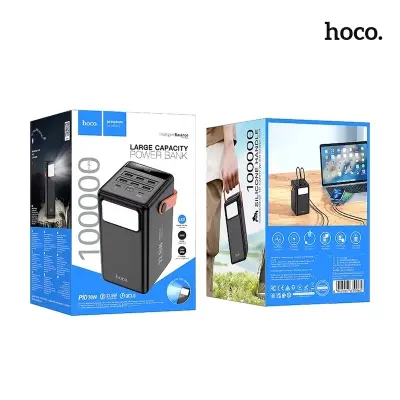 Picture of HOCO MMJ-20 PD 20W Fast Charging 100000mAh (1 Lakh mAh) Power Bank With Flash Light Portable Charging Station With 14 Days Free Return & 3 Months Warranty